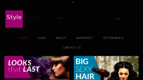 What Stylehousehair.com website looked like in 2018 (6 years ago)