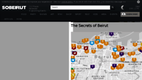 What Sobeirut.com website looked like in 2018 (6 years ago)