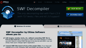 What Swf-decompiler.org website looked like in 2018 (6 years ago)