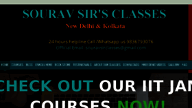What Souravsirclasses.com website looked like in 2018 (6 years ago)