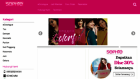 What Sophiemartinindonesia.com website looked like in 2018 (5 years ago)