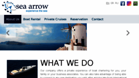 What Sea-arrow.gr website looked like in 2018 (6 years ago)