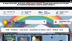 What Senmaluszka.pl website looked like in 2018 (6 years ago)