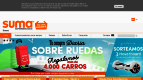 What Sumasupermercados.es website looked like in 2018 (7 years ago)