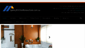 What Sydneykitchenrenovations.com.au website looked like in 2018 (5 years ago)
