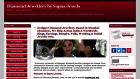 What Sapnajewels.com website looked like in 2018 (5 years ago)
