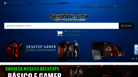 What Sempretechba.com.br website looked like in 2018 (6 years ago)