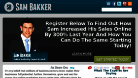 What Sambakker.com website looked like in 2018 (6 years ago)
