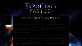What Starcraftfastest.com website looked like in 2018 (5 years ago)