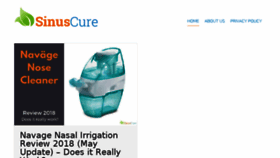 What Sinuscure.org website looked like in 2018 (6 years ago)