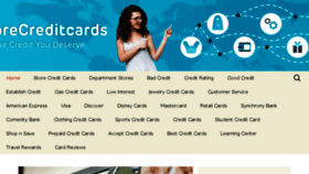 What Storecreditcards.org website looked like in 2018 (6 years ago)