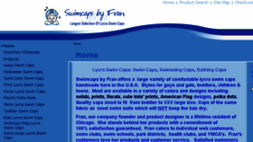 What Swimcapsbyfran.com website looked like in 2018 (5 years ago)