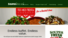 What Soupersalad.com website looked like in 2018 (6 years ago)