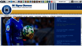 What Sigmafotbal.cz website looked like in 2018 (5 years ago)