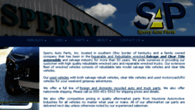 What Sperryauto.com website looked like in 2018 (5 years ago)