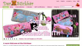 What Stickbaer.de website looked like in 2018 (6 years ago)