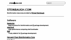 What Steinbaugh.com website looked like in 2018 (6 years ago)