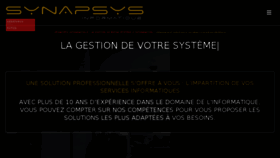 What Synapsys-informatique.com website looked like in 2018 (6 years ago)