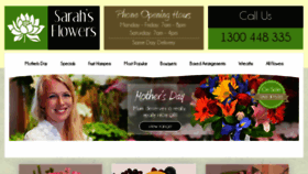 What Sarahsflowers.com.au website looked like in 2018 (6 years ago)