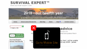 What Survival-expert.com website looked like in 2018 (5 years ago)