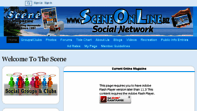 What Sceneonline.biz website looked like in 2018 (6 years ago)