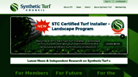 What Syntheticturfcouncil.org website looked like in 2018 (5 years ago)