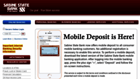 What Sabinestatebank.com website looked like in 2018 (6 years ago)
