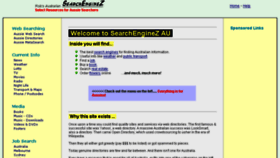 What Searchenginez.com.au website looked like in 2018 (6 years ago)