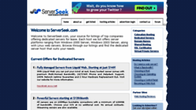 What Serverseek.com website looked like in 2018 (5 years ago)