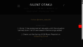 What Silent-otaku96.com website looked like in 2018 (5 years ago)