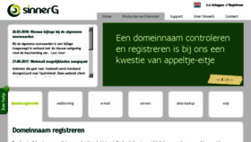 What Sinnerg.nl website looked like in 2018 (5 years ago)