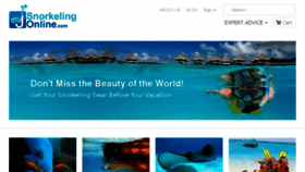 What Snorkelingonline.com website looked like in 2018 (5 years ago)
