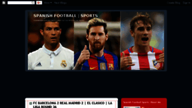 What Spanishfootballsports.blogspot.com website looked like in 2018 (6 years ago)