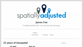 What Spatiallyadjusted.com website looked like in 2018 (5 years ago)