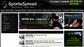 What Sportsspread.com website looked like in 2018 (6 years ago)