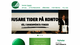 What Svanen.se website looked like in 2018 (5 years ago)