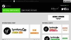 What Symfony-live.com website looked like in 2018 (6 years ago)
