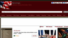 What Sewings.us website looked like in 2018 (6 years ago)