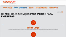 What Sinos.net website looked like in 2018 (7 years ago)