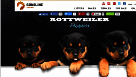 What Sonolinerottweilers.com website looked like in 2018 (6 years ago)