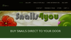 What Snails4you.com website looked like in 2018 (5 years ago)