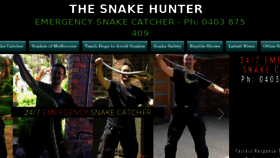 What Snakehunter.com.au website looked like in 2018 (6 years ago)