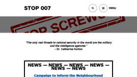 What Stop007.org website looked like in 2018 (5 years ago)