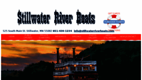 What Stillwaterriverboats.com website looked like in 2018 (5 years ago)
