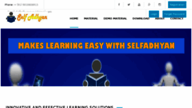 What Selfadhyan.in website looked like in 2018 (5 years ago)
