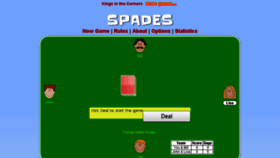 What Spades-cardgame.com website looked like in 2018 (6 years ago)