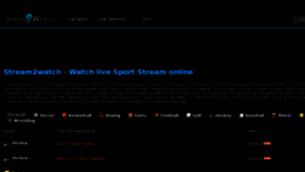 What Stream2watch.live website looked like in 2018 (5 years ago)