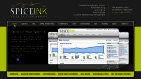 What Spiceink.com website looked like in 2018 (5 years ago)