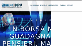 What Segnalidiborsa.it website looked like in 2018 (5 years ago)