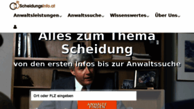 What Scheidungsinfo.at website looked like in 2018 (6 years ago)